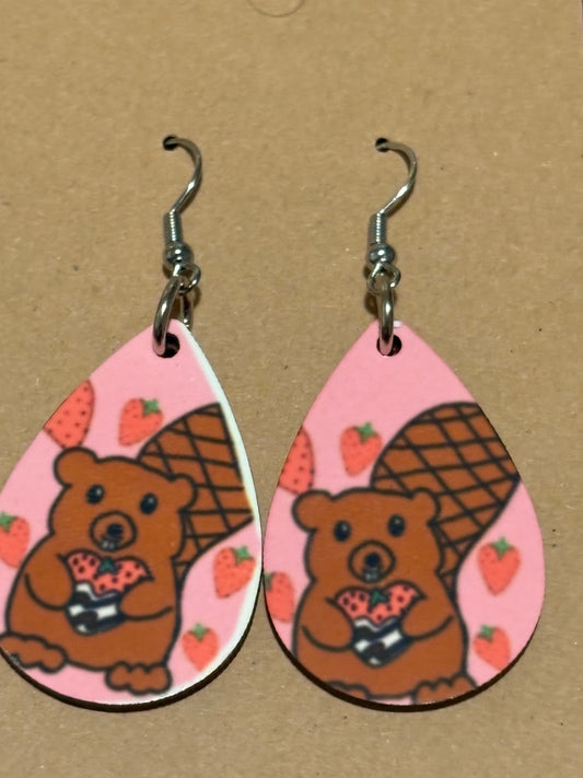 I love you strawberry much Earrings